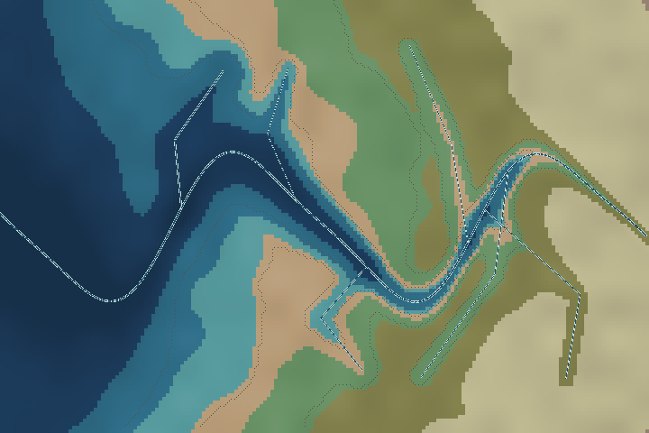 Vellum marsh flood tide frame