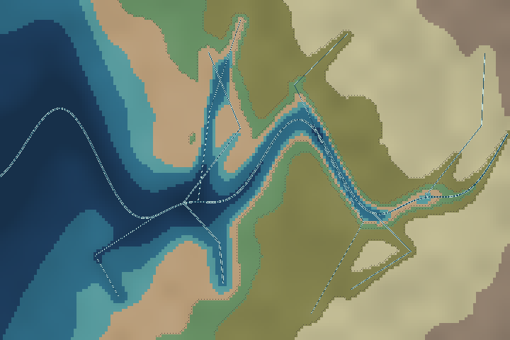 Tern lagoon estuary map