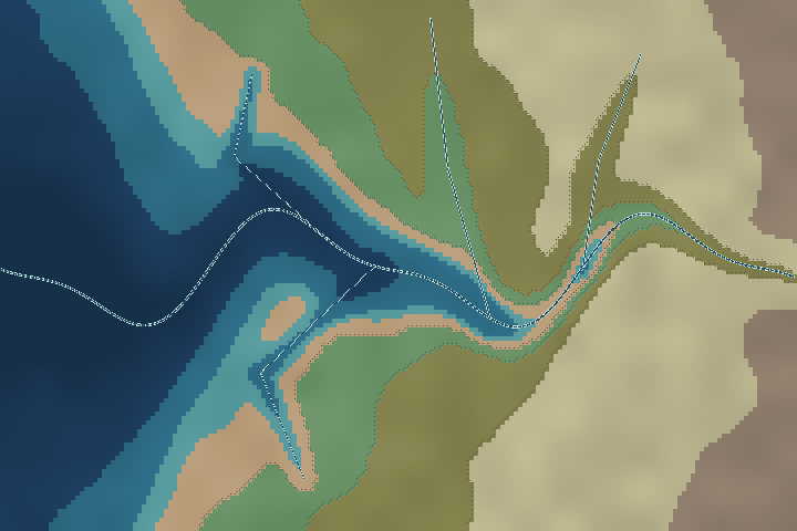 Sable bar estuary map