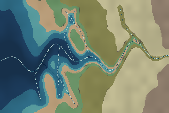 Sable bight estuary map
