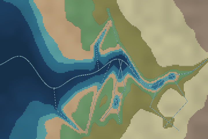 Silt reach estuary map
