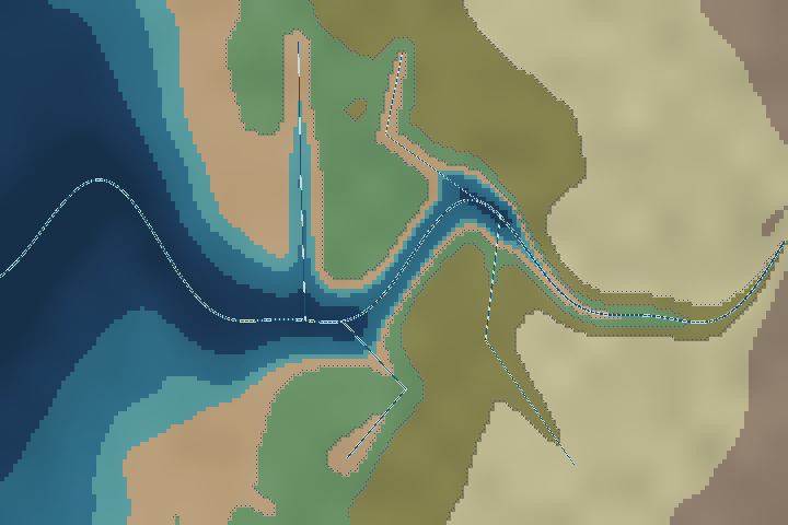 Vellum bar estuary map