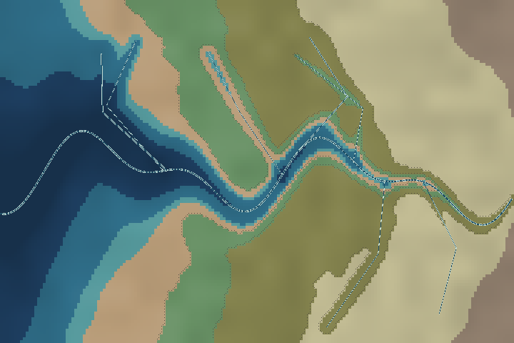 Morrow narrows estuary map